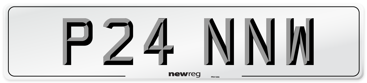 P24 NNW Number Plate from New Reg